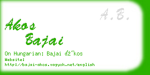 akos bajai business card